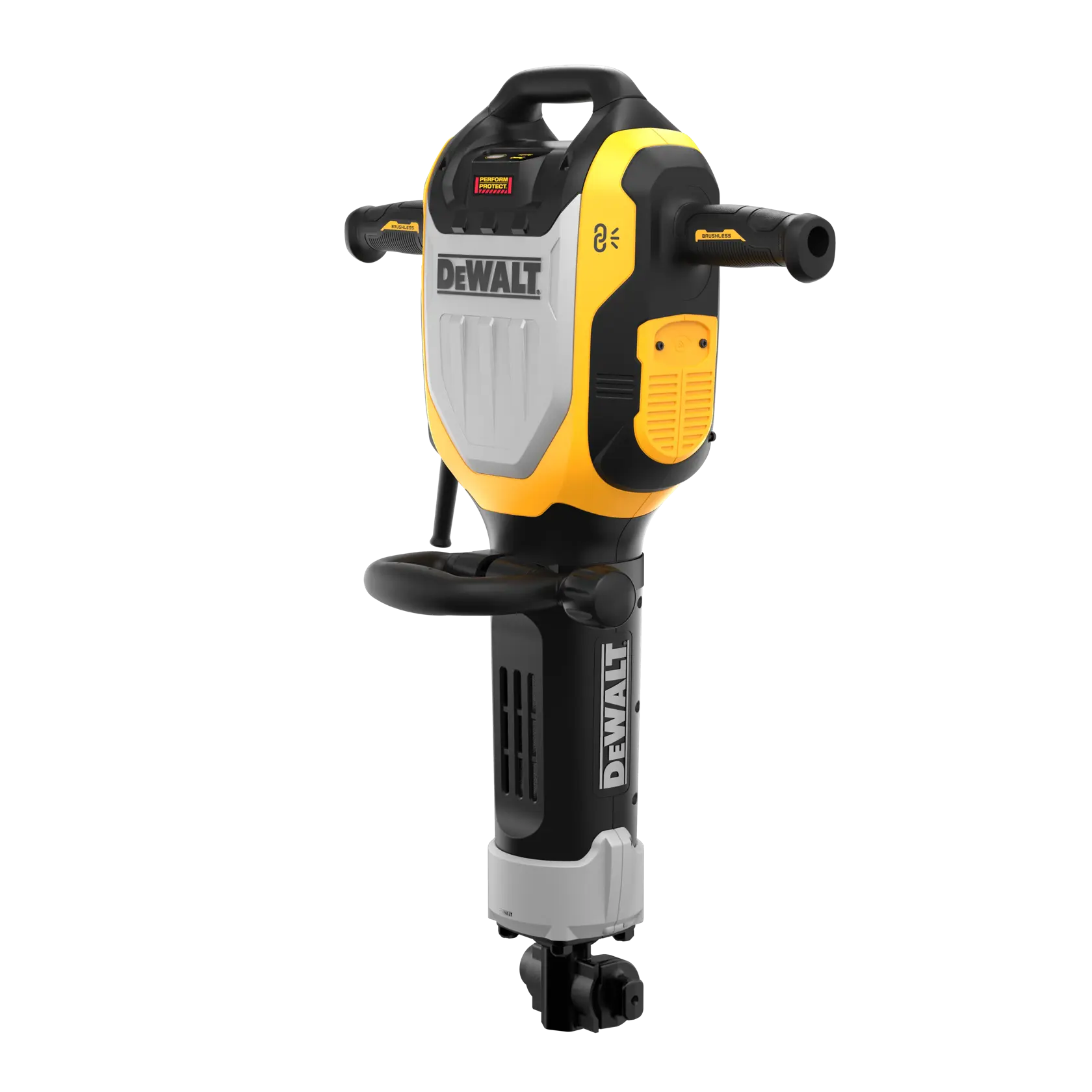 Brise-béton DEWALT pour photographie, SKUs D25966, D25966K, D25966-B2; design jaune et noir.