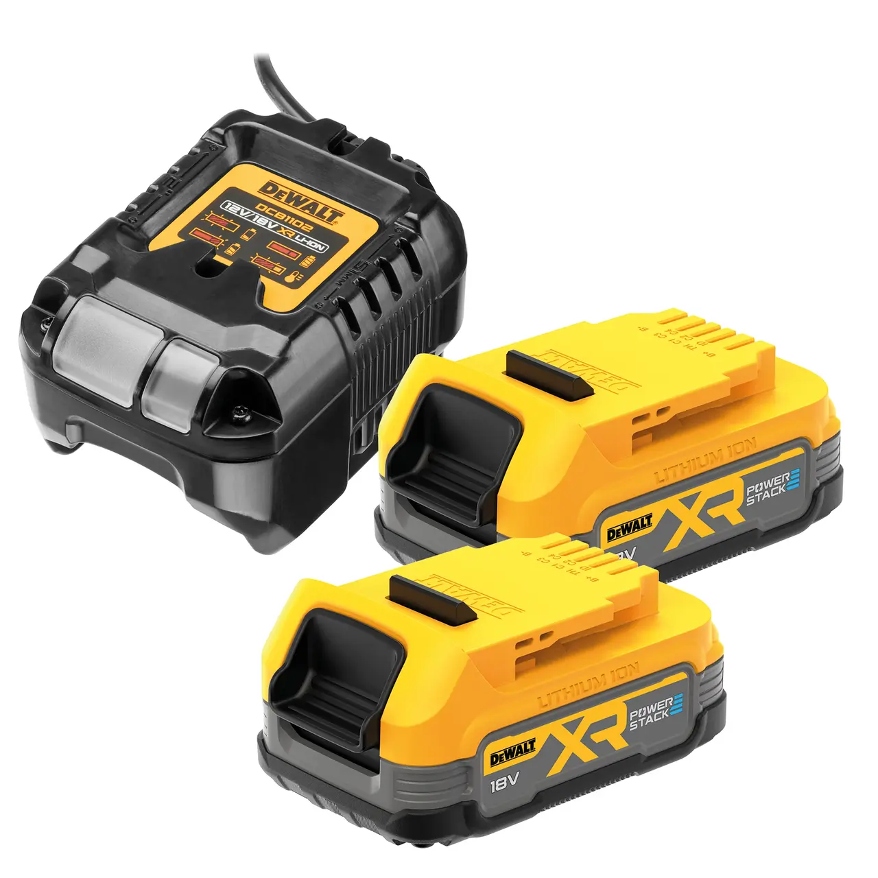 Pack 2 batteries POWERSTACK XR 18V 1,7 Ah Li-ion + chargeur
