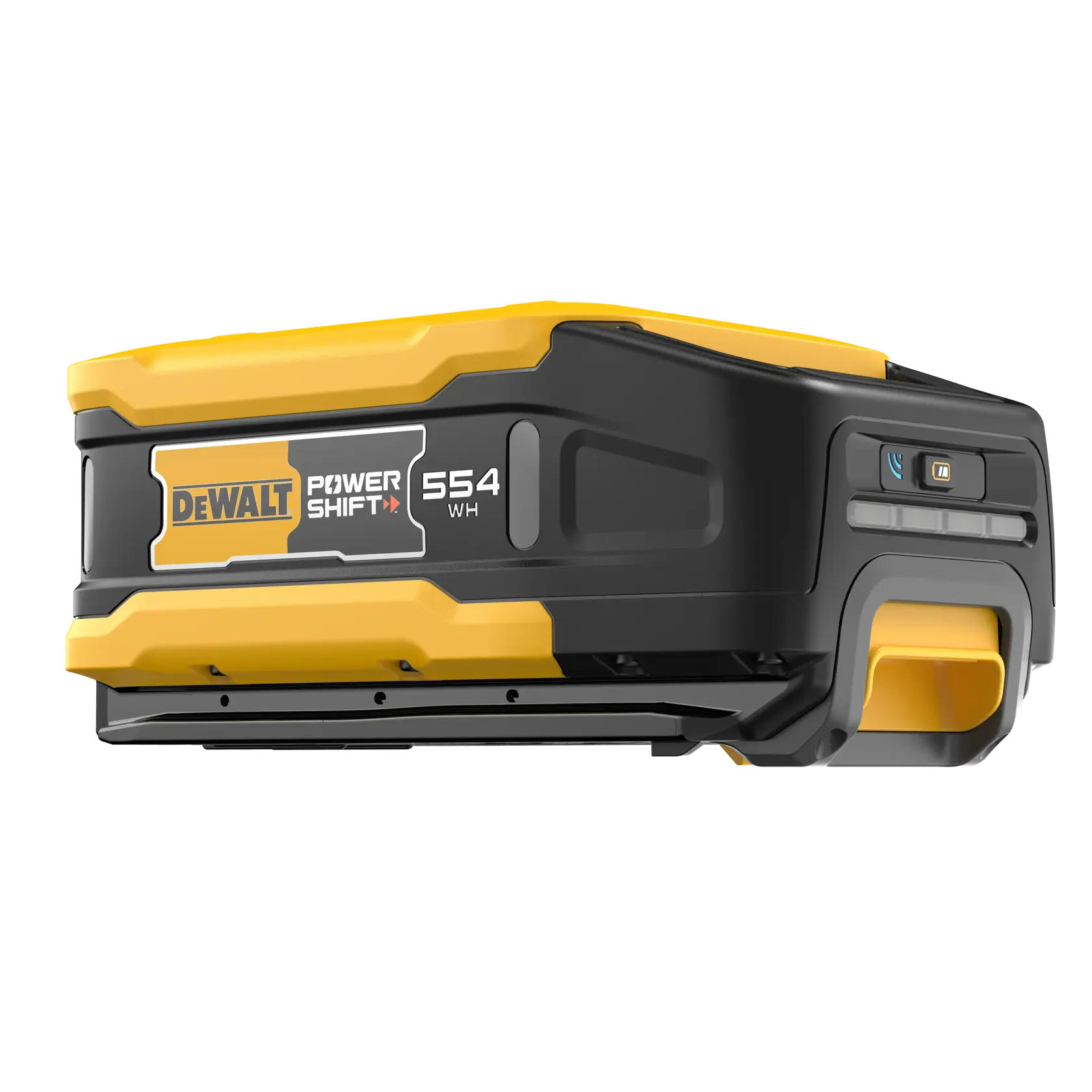 Logo DEWALT centré sur un fond blanc.