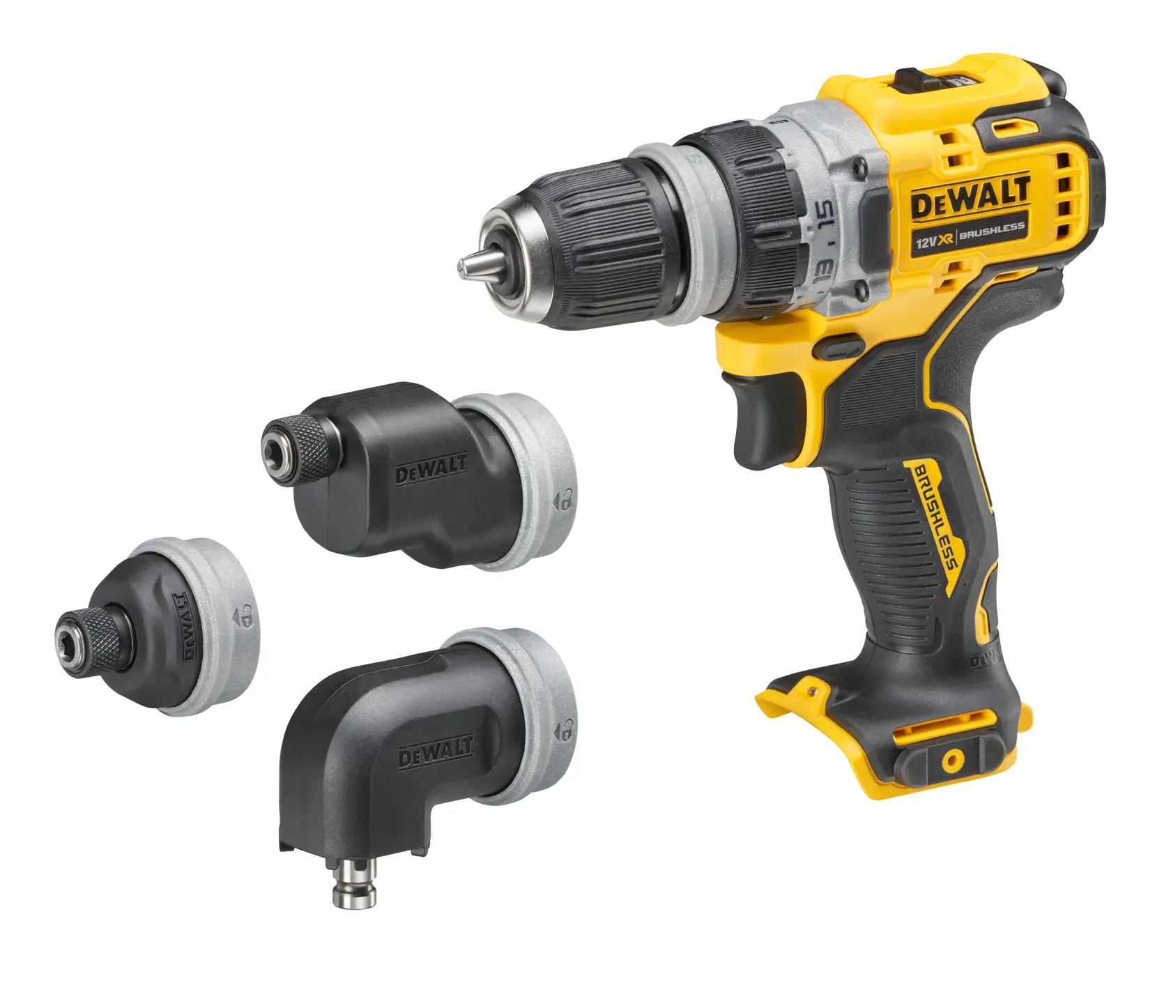 Perceuse-visseuse à têtes multiples XR 12V brushless