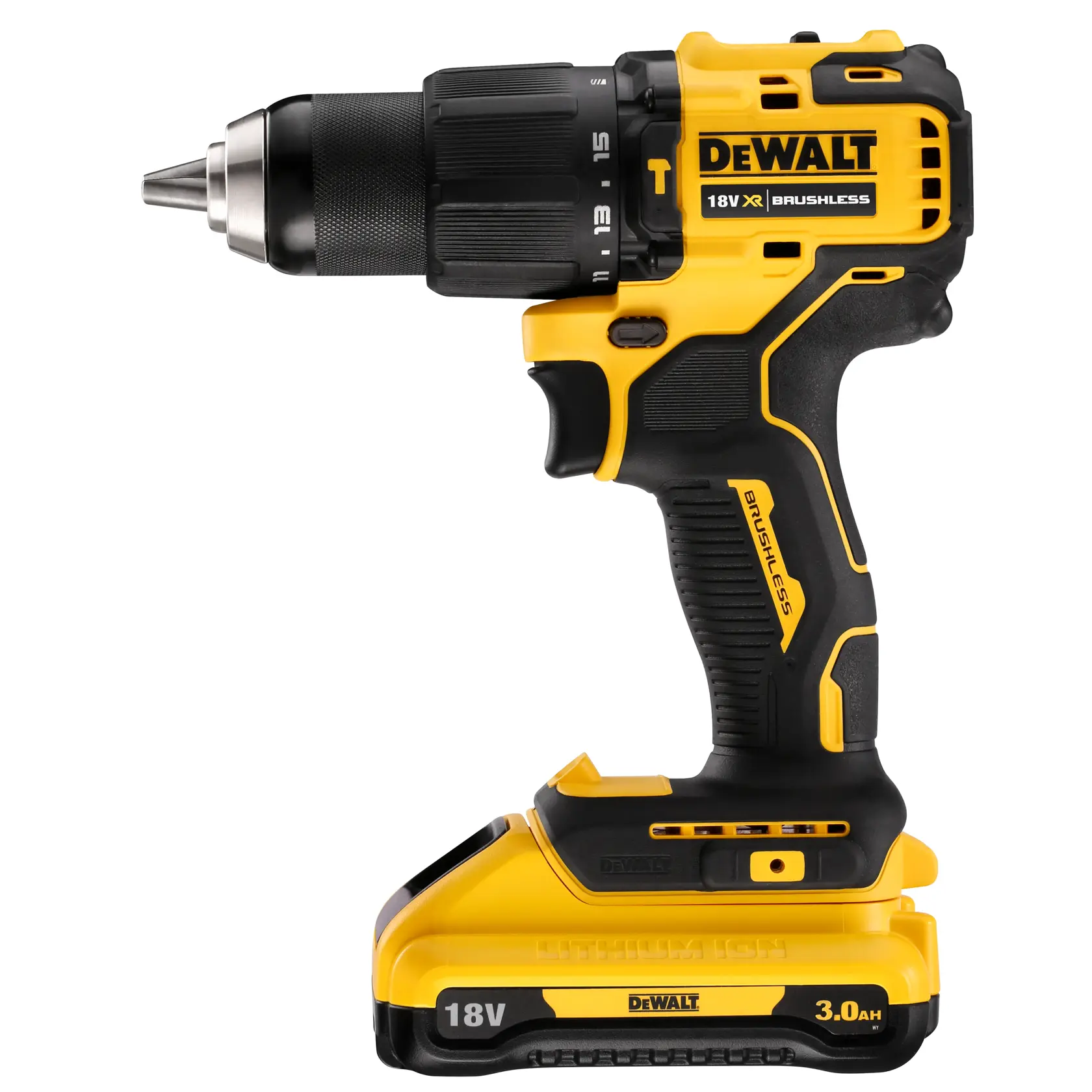 Perceuse visseuse compacte percussion XR 18v 3ah li-ion brushless - mandrin métal