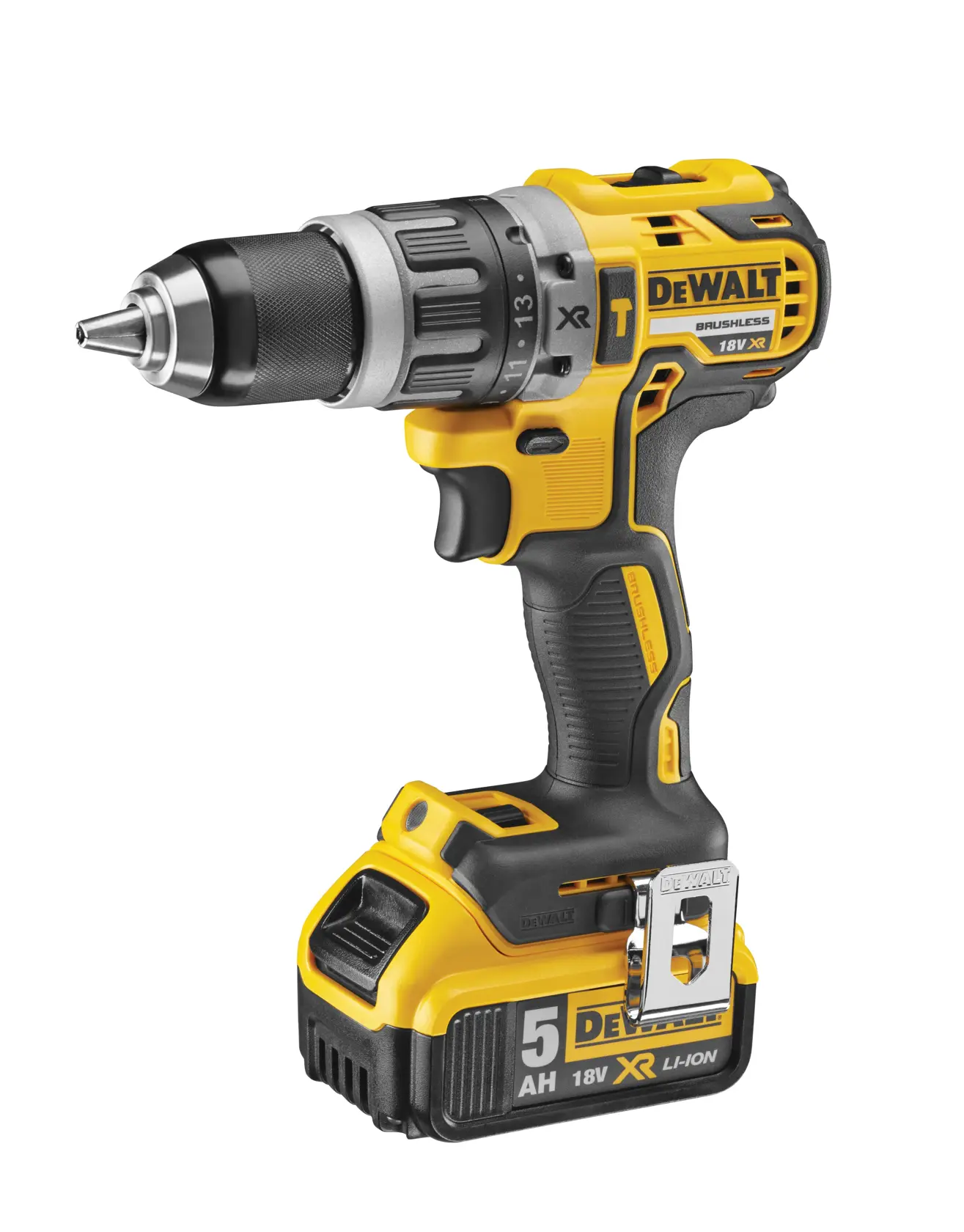Perceuse-visseuse à percussion compacte XR 18V 5Ah Li-ion brushless - 2 batteries