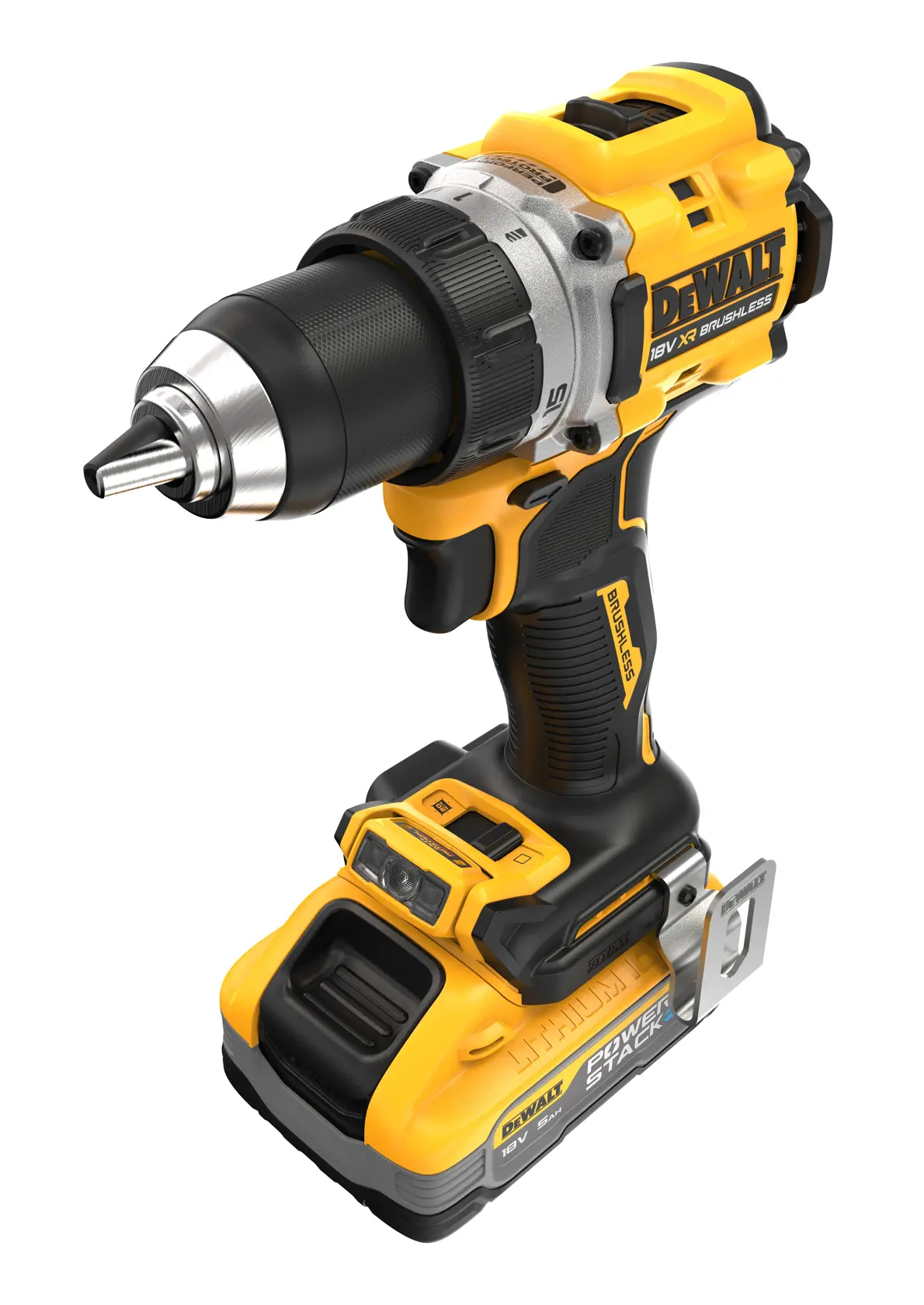 Perceuse-visseuse compacte XR 18V 5 Ah Li-ion brushless - POWERSTACK™