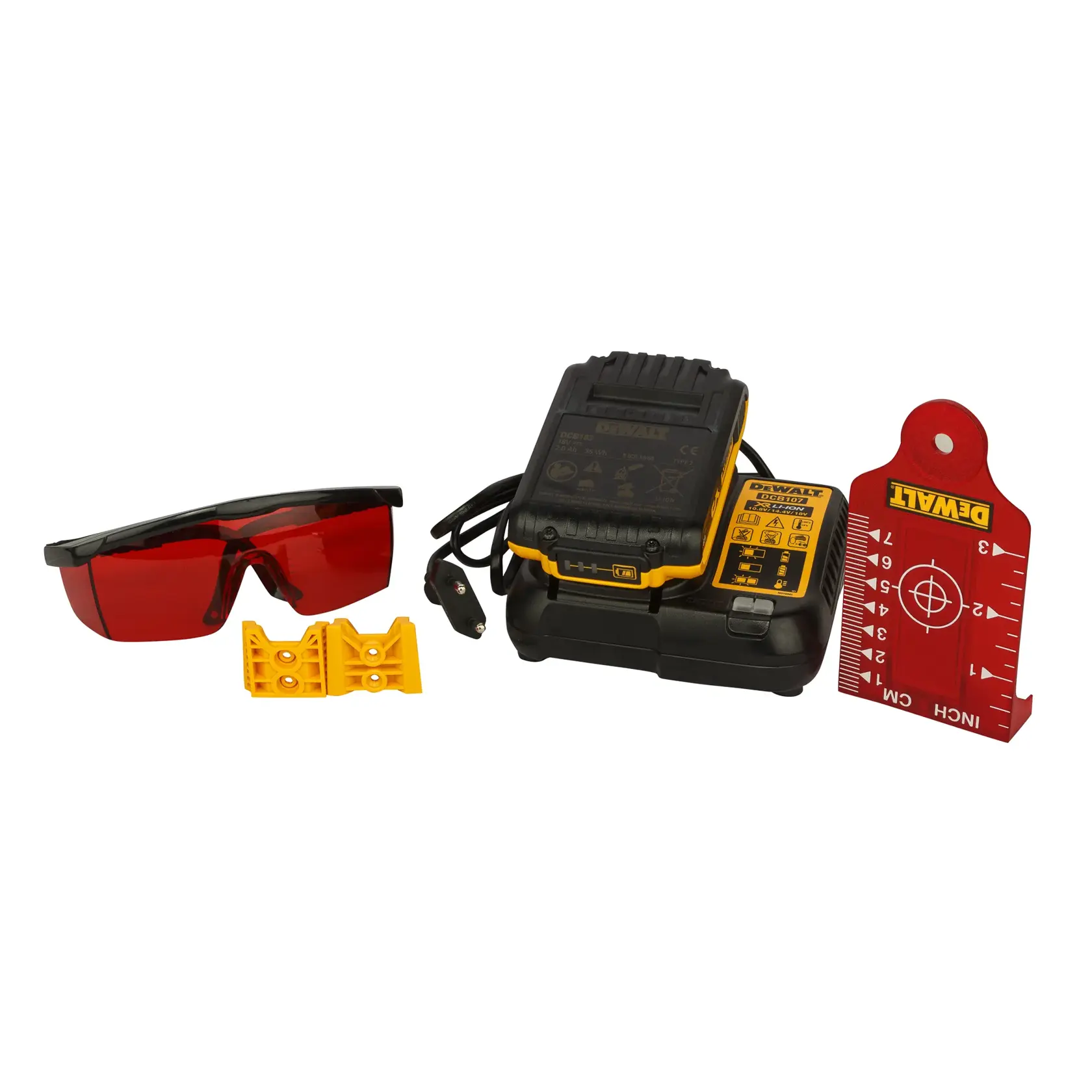 Niveau laser rotatif intérieur 18V 2 Ah Li-ion - faisceau rouge - 1 batterie - coffret TSTAK