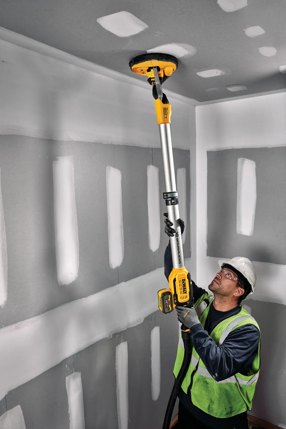 Ponceuse à bras murale XR 18V 6 Ah Li-ion brushless - 225 mm - Wireless Tool Control