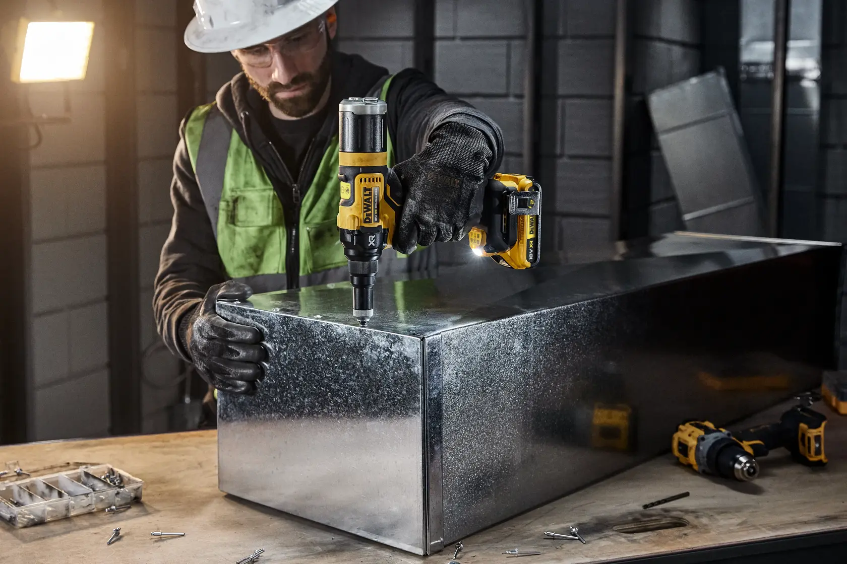 Riveteuse XR 18V brushless 4,8 mm - sans batterie ni chargeur, coffret TSTAK®