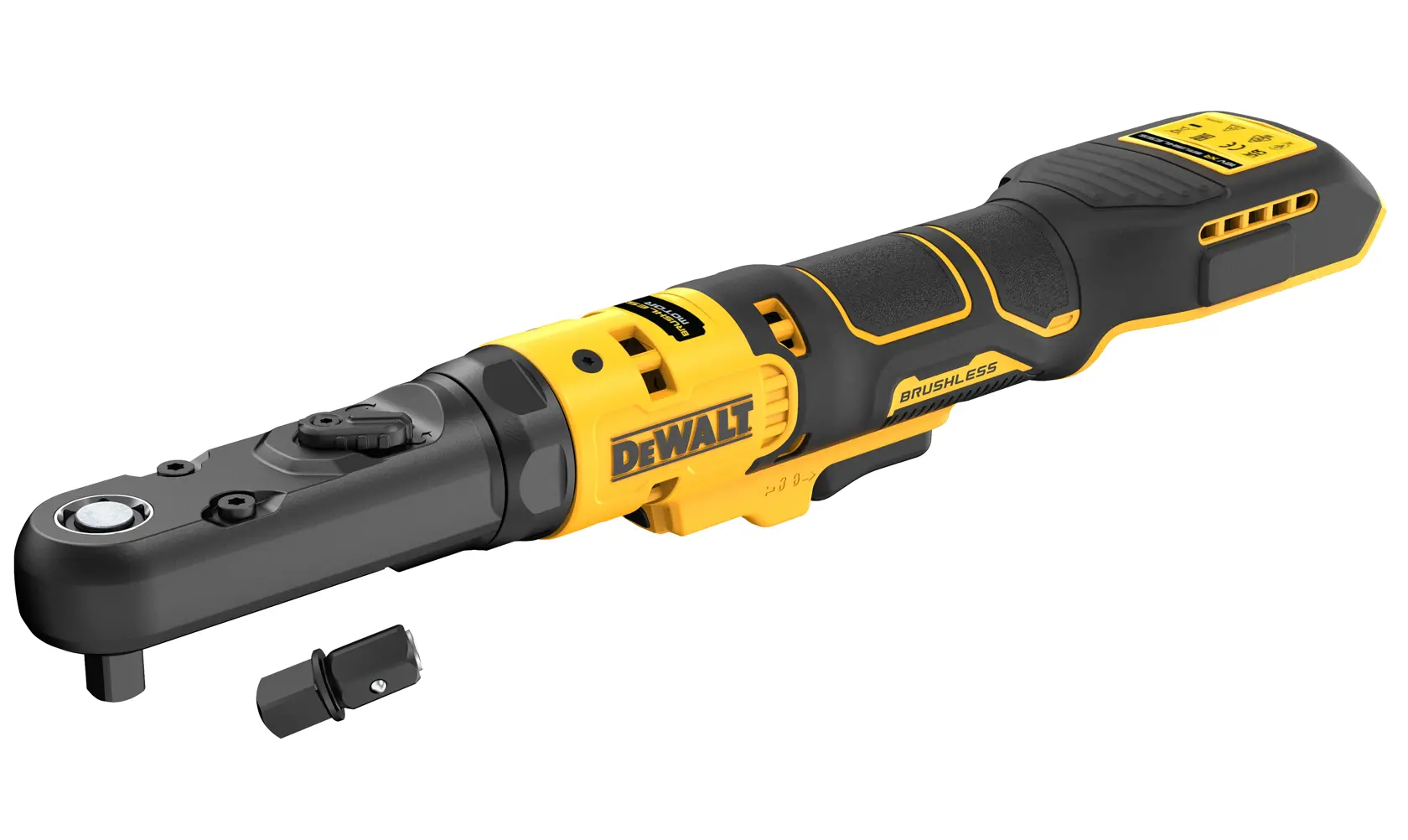 Clé à cliquet XR 18V brushless - Têtes interchangeables 3/8" et 1/2"