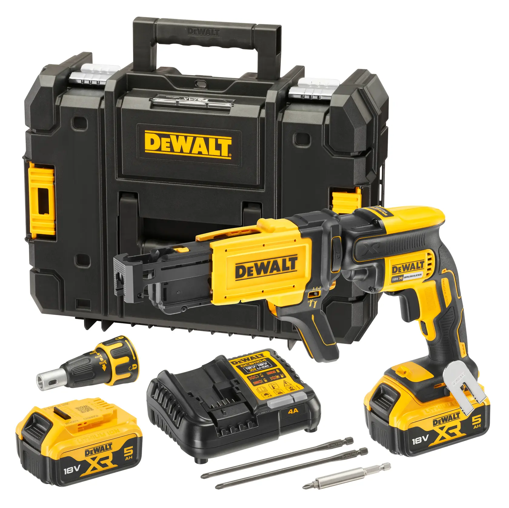 DEWALT DCF620P2K-QW, DCF620P2K kit: visseuse sans fil, batteries, chargeur, coffret, accessoires.