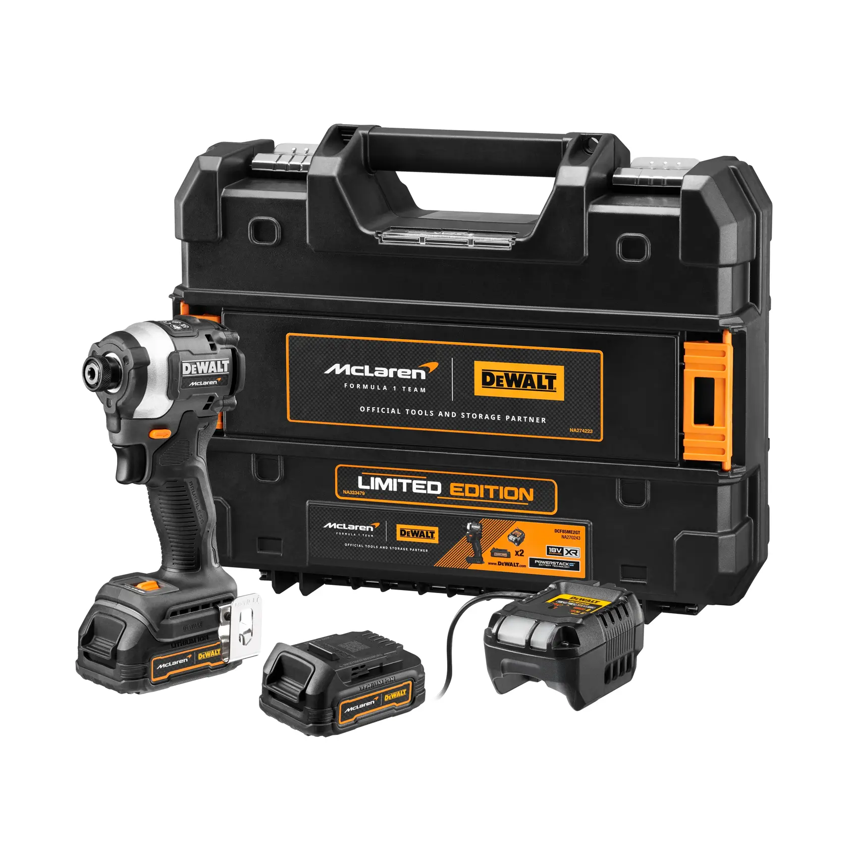 Visseuse à chocs ultra compacte XR 18V 1.7Ah Li-Ion Brushless - POWERSTACK renforcée - ÉDITION LIMITÉE McLAREN