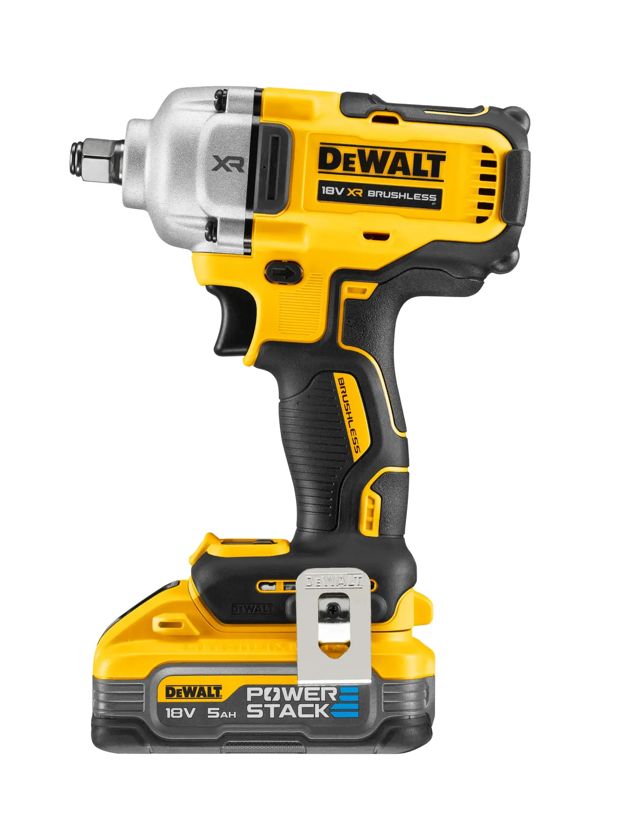 Boulonneuse à chocs 1/2‘’ compacte XR 18V 5 Ah Li-ion brushless 812 Nm - jonc de sécurité - POWERSTACK™