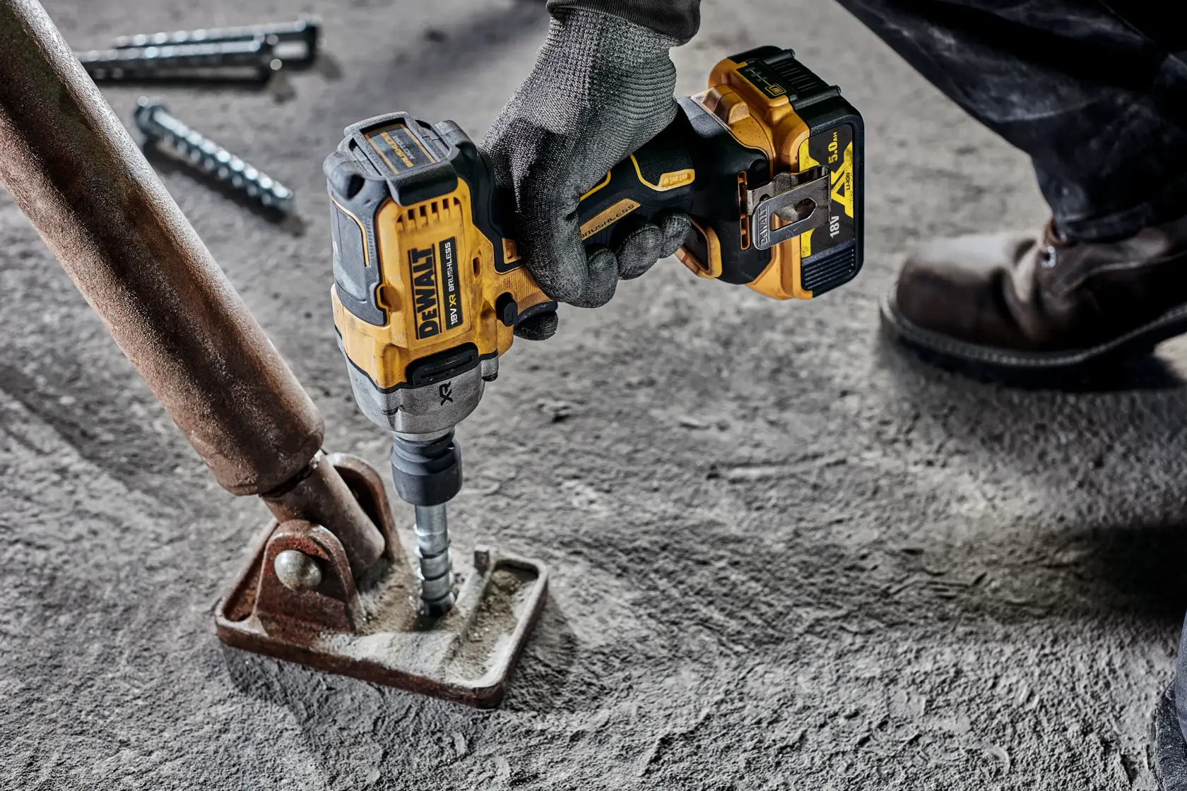 Boulonneuse à chocs compacte 1/2’’ XR 18V 5AH Li-ion brushless