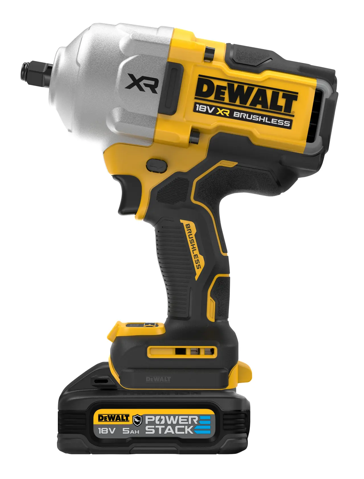 Boulonneuse à chocs ½" XR 18V 5 Ah Li-ion brushless 1632 Nm - Jonc de sécurité - POWERSTACK™ renforcée - Pack "GFN"