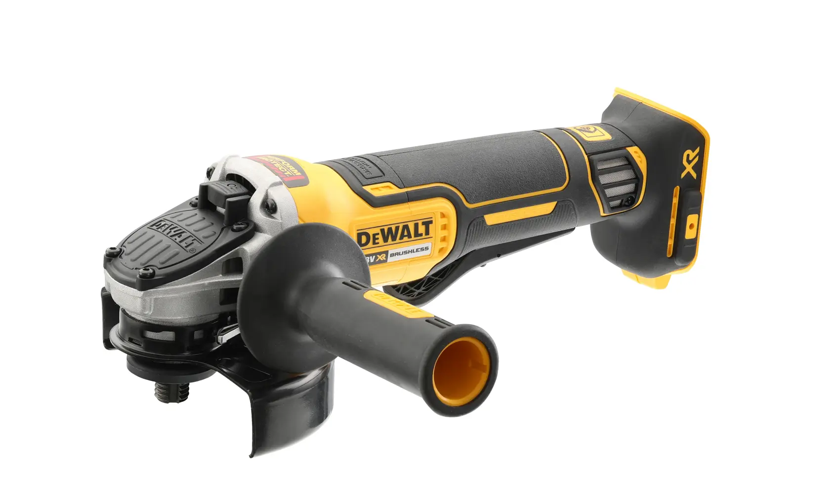 Meuleuse DEWALT DCG406NT, DCG406NT-XJ, outil noir et jaune, catégorie photographie, design robuste.