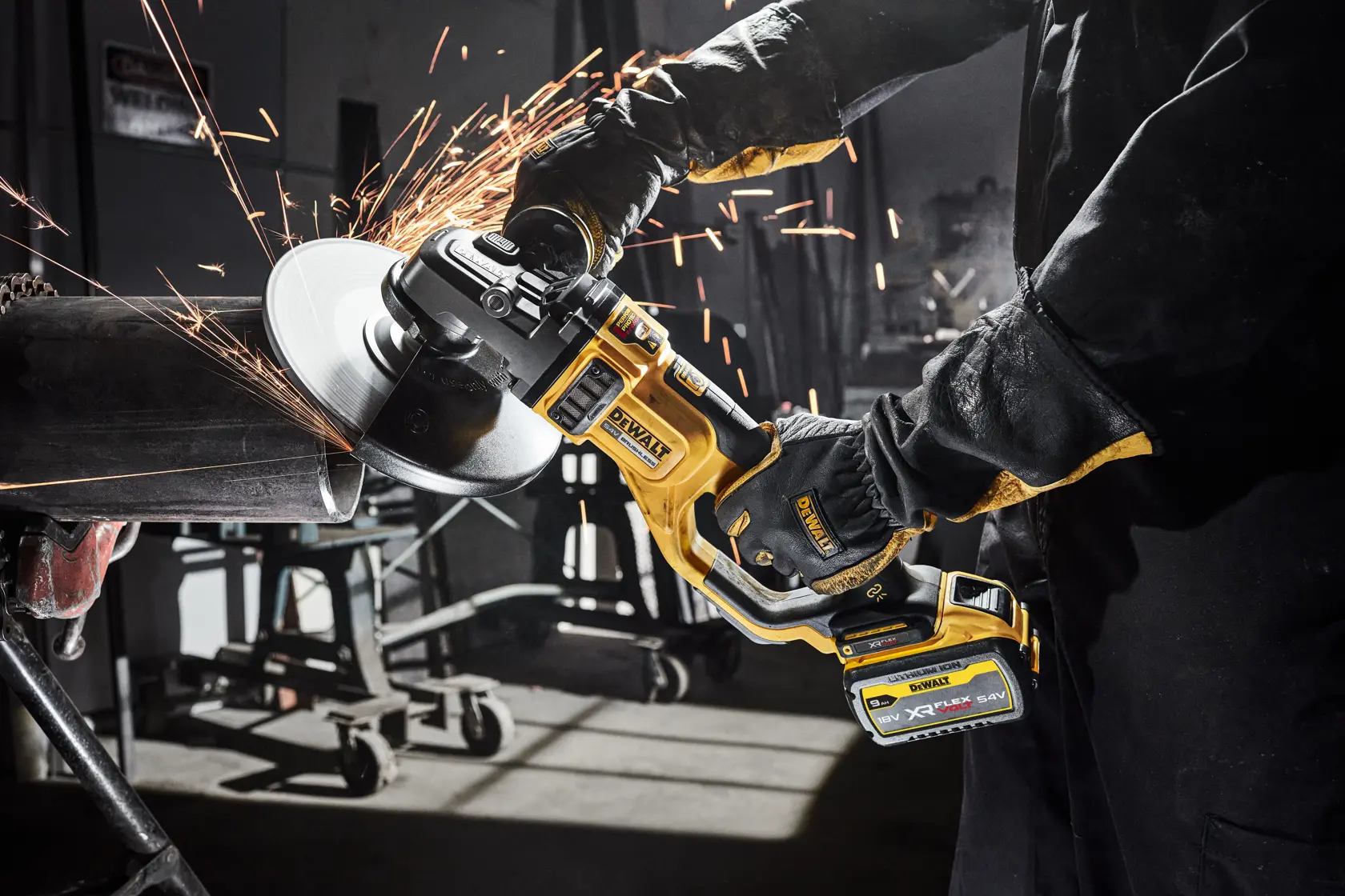 Meuleuse 230 mm XR Flexvolt 54V 3 Ah Li-ion brushless - 2 batteries, coffret