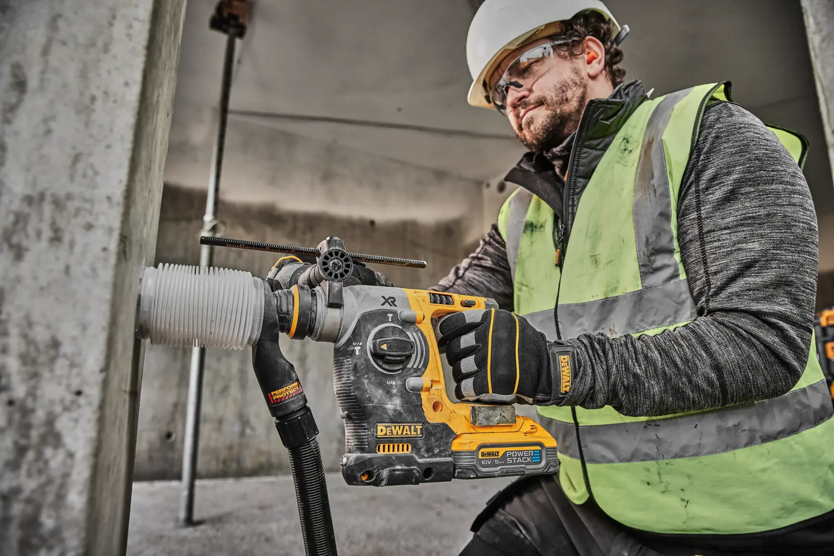 Perforateur SDS-Plus XR 18V 5 Ah Li-ion brushless 2.1J - POWERSTACK™