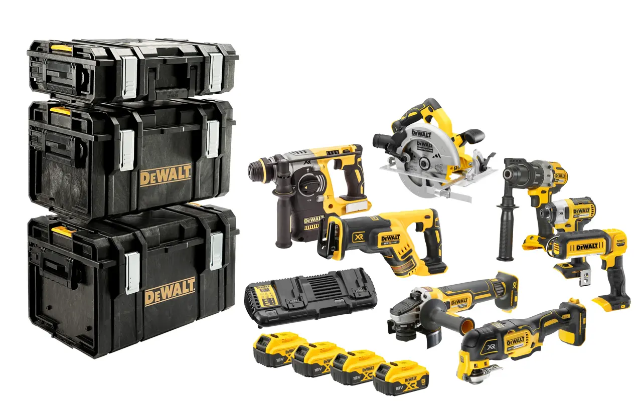 Kit Premium 8 outils XR 18V 5 Ah Li-ion brushless