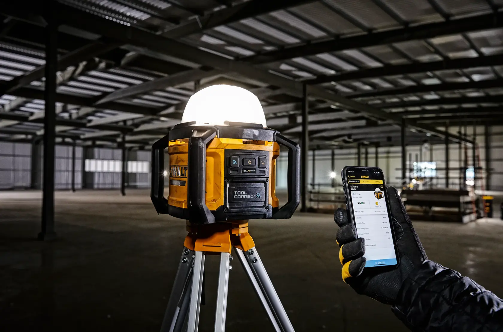 Éclairage de chantier XR Tool Connect
