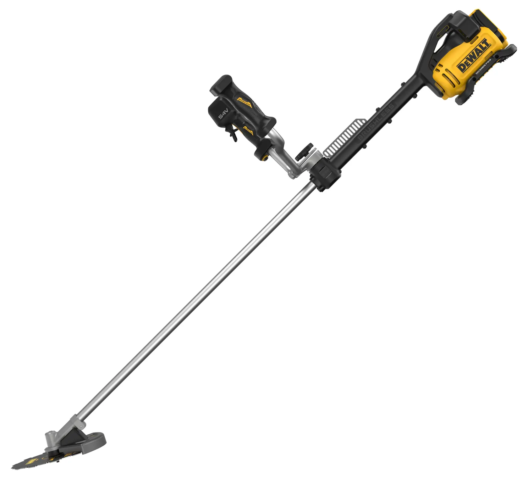 DEWALT coupe-brosse DCMBC723N-XJ, DCMBC723N pour photographie. Arbre long, sans fil, outil jaune-noir.