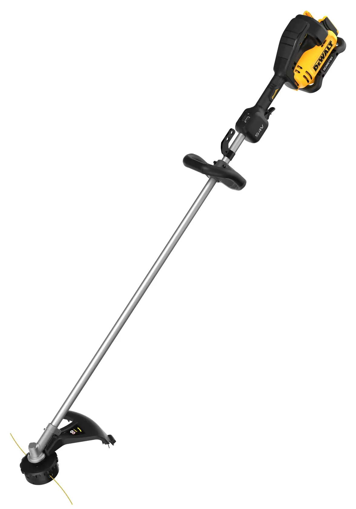 Coupe-bordure DEWALT, références DCMST911N et DCMST911N-XJ visibles.