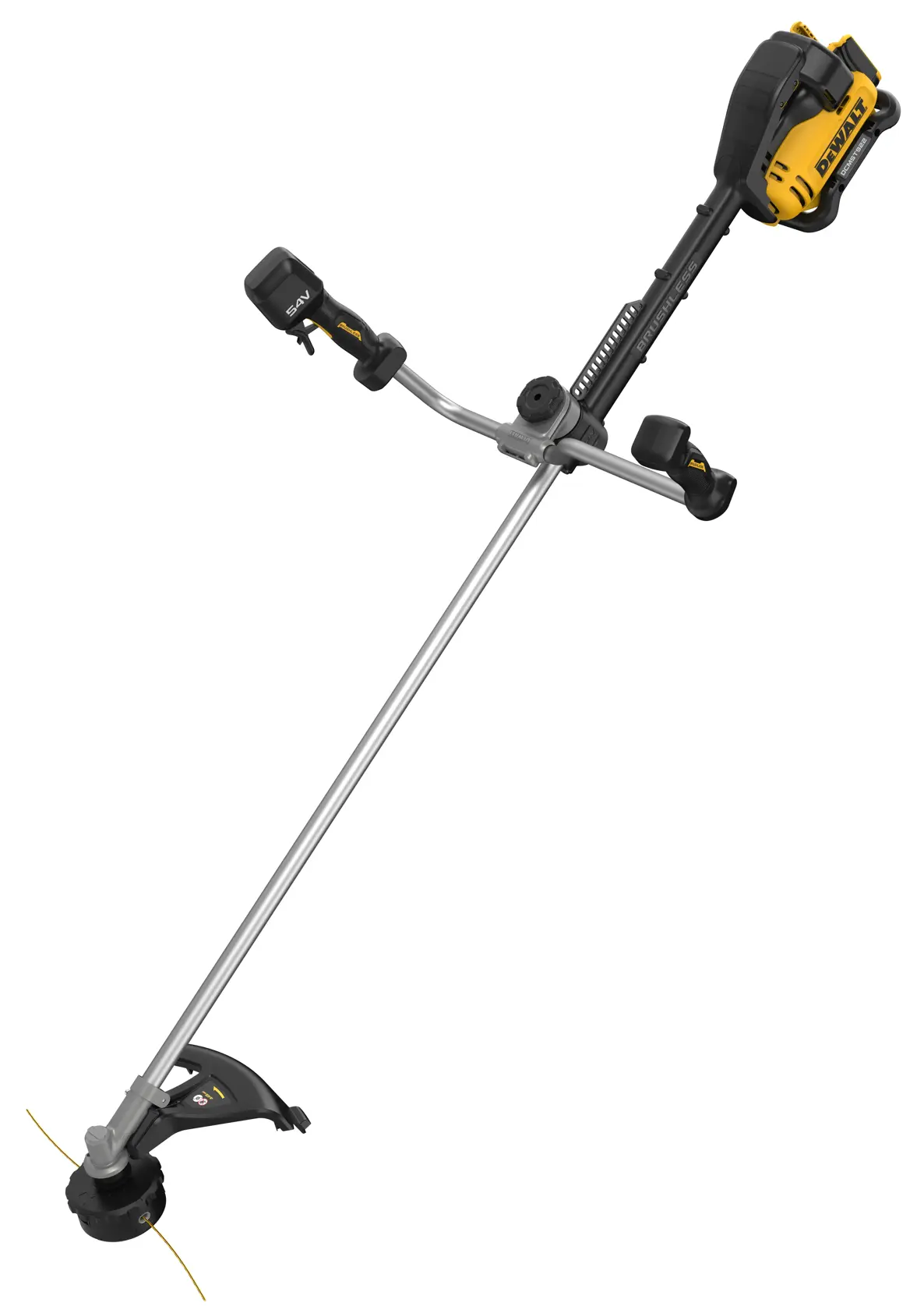 Coupe-herbe DEWALT présenté. Catégorie photographie. SKU : DCMST922N, DCMST922N-XJ.
