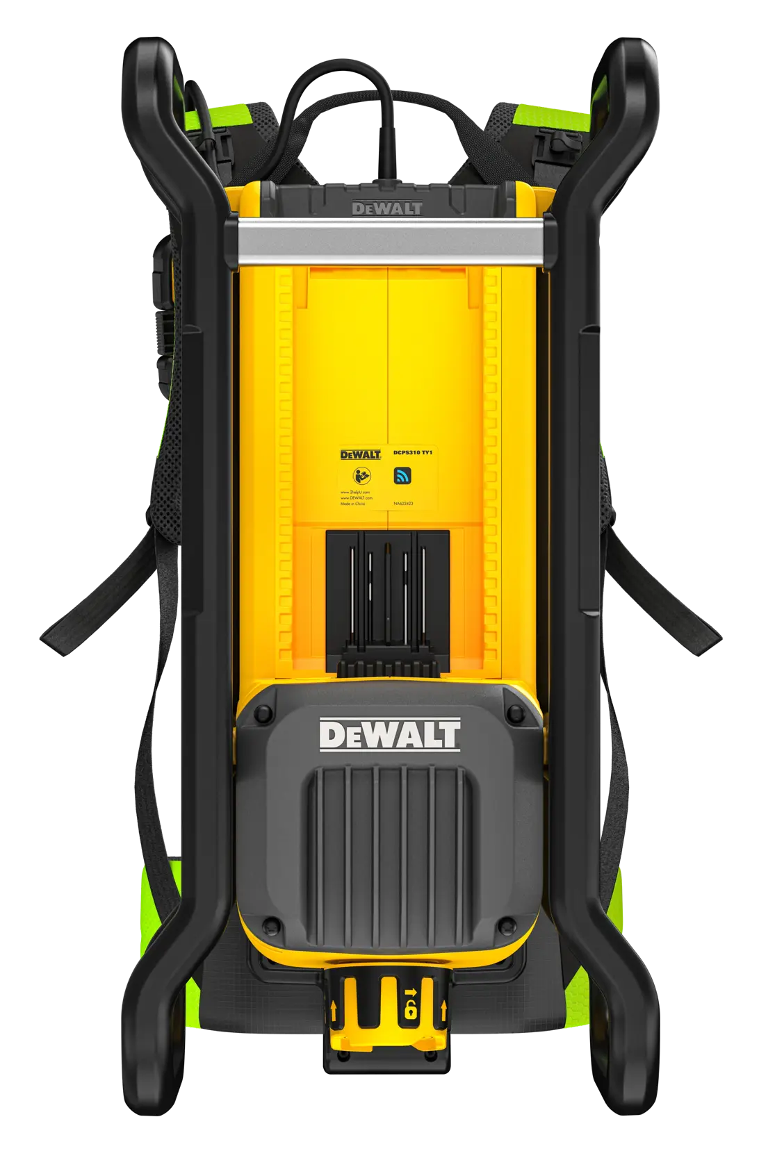 Moteur avec support dorsal pour aiguille vibrante DEWALT POWERSHIFT™