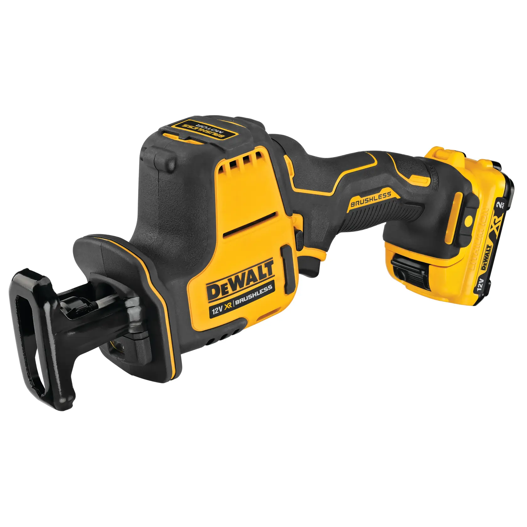 Scie sabre compacte XR 12V brushless - 2 batteries 2Ah