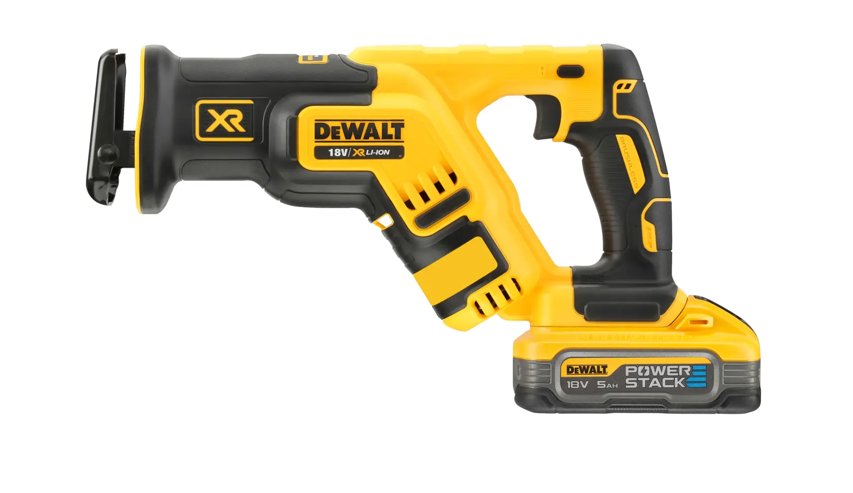 Scie sabre compacte XR 18V 5 Ah Li-ion brushless - POWERSTACK™