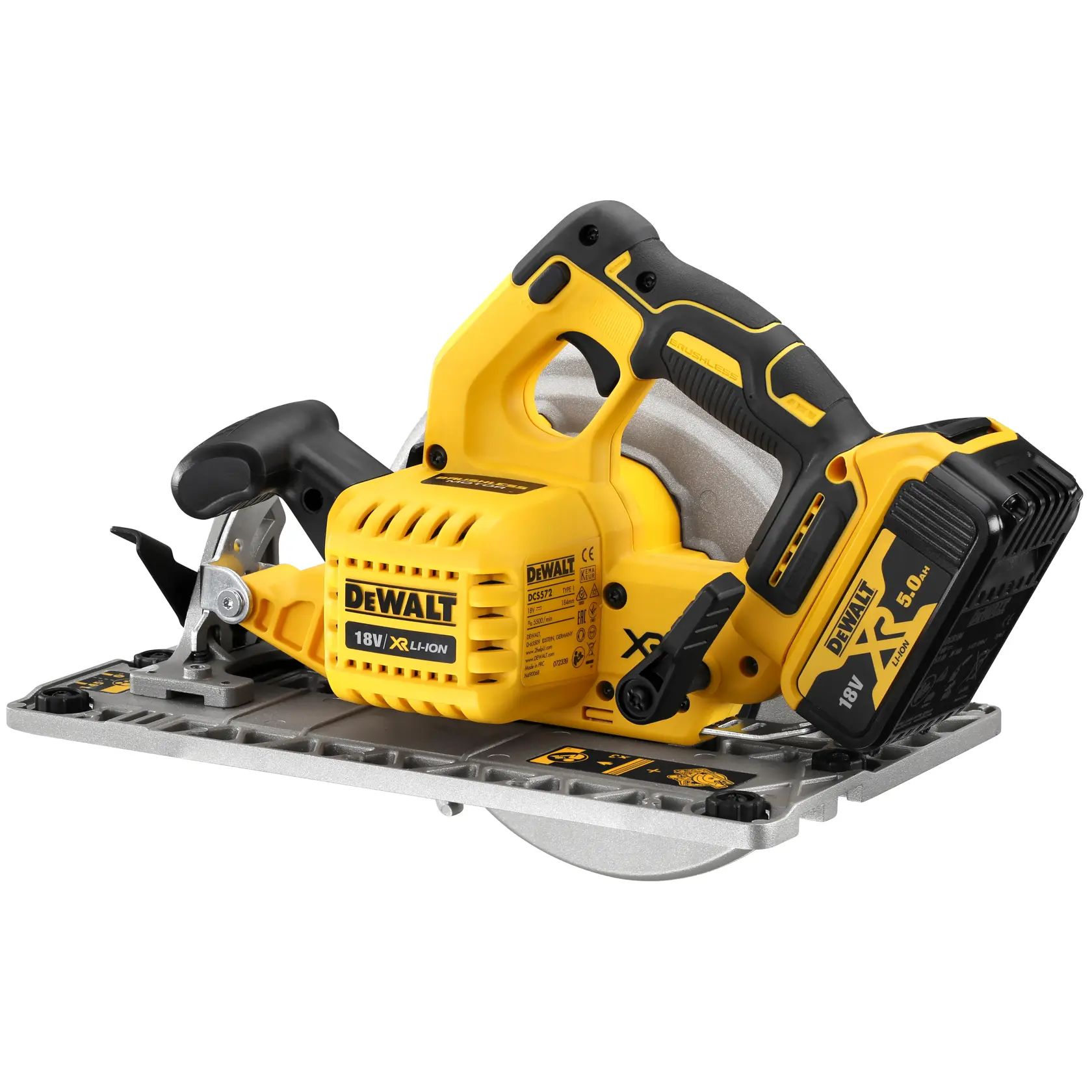 Scie circulaire XR 18V brushless 184 mm compatible rail de guidage - sans batterie ni chargeur - coffret TSTAK®