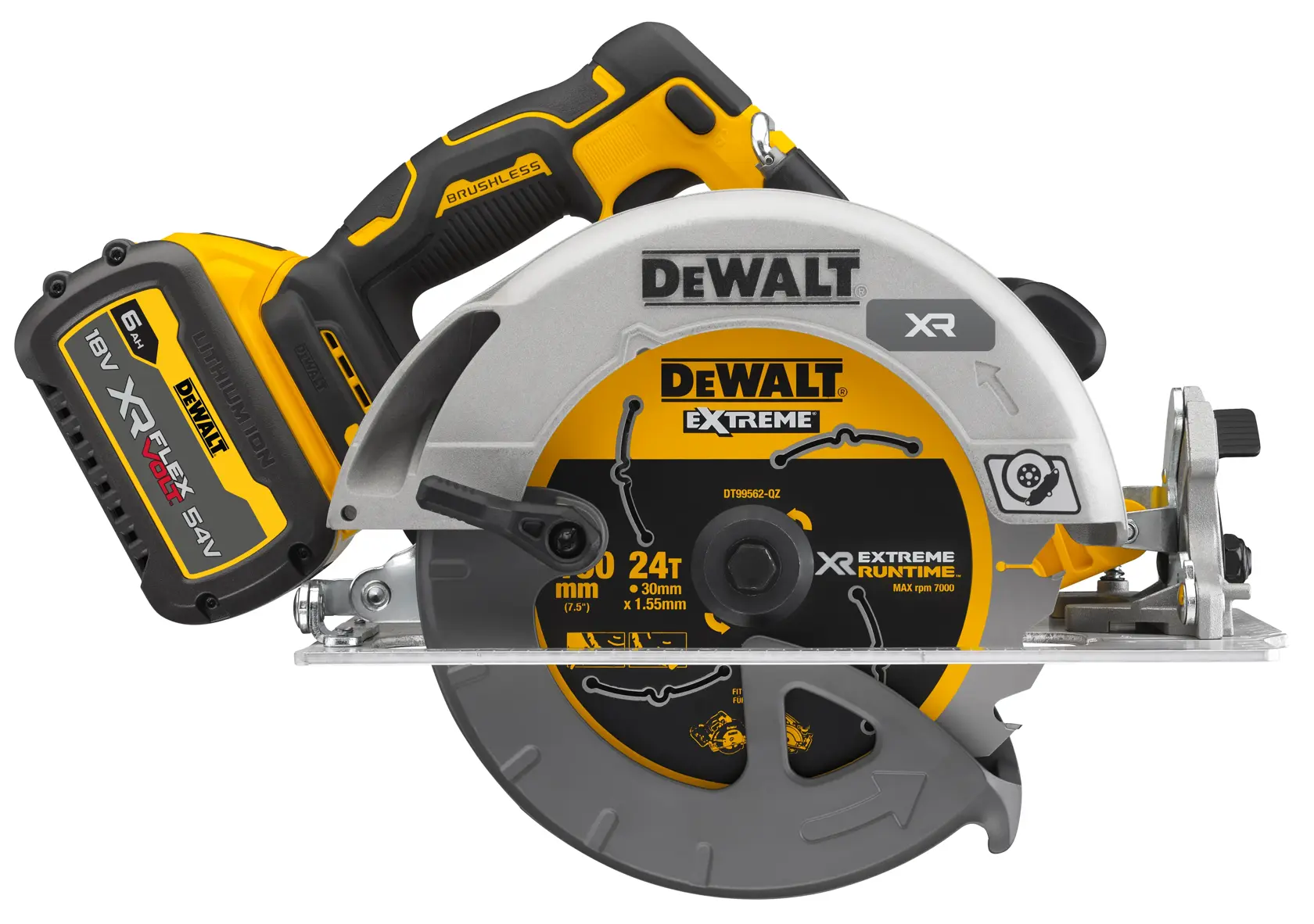 Scie circulaire 190 mm XR 18V ADVANTAGE 6 Ah Li-ion brushless