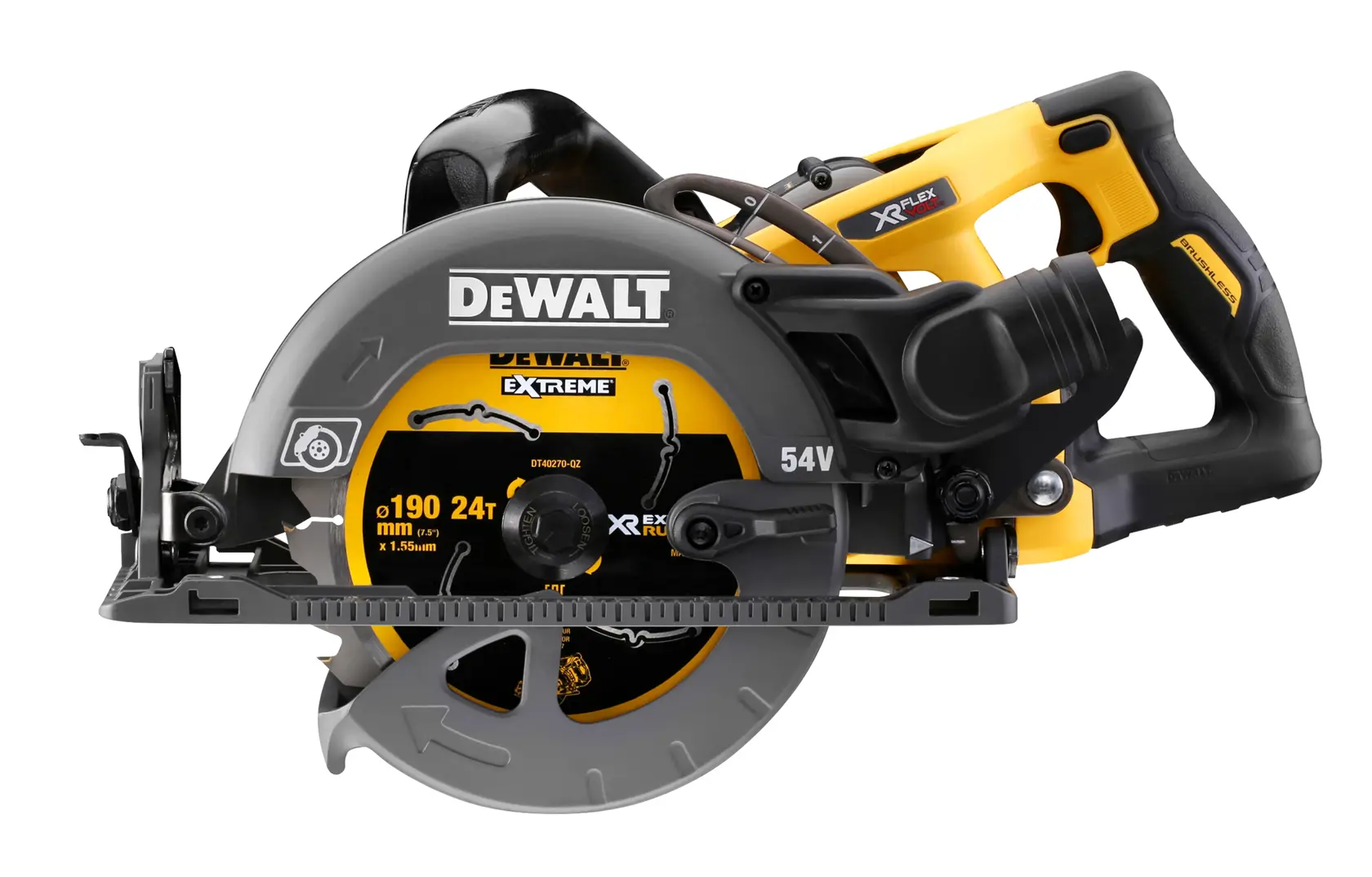 54V XR FLEXVOLT scie circulaire construction 190 mm (alésage losange)