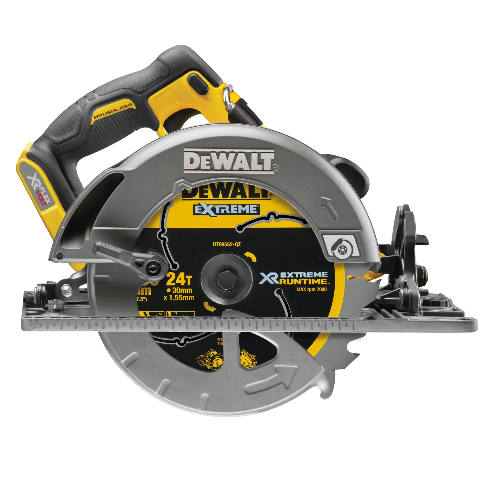 Scie circulaire XR Flexvolt 54V 190 mm compatible rail de guidage - sans batterie ni chargeur