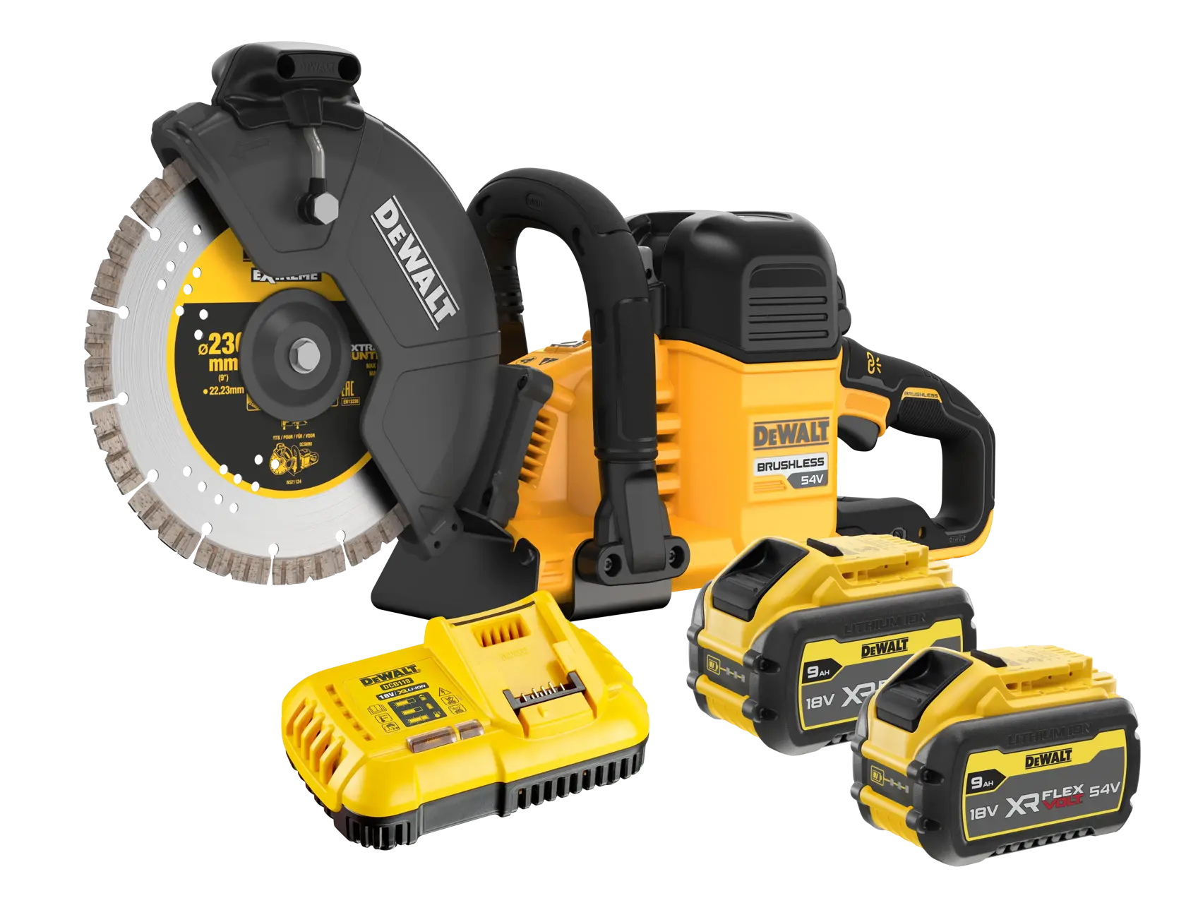 Découpeuse XR Flexvolt 54V 3 Ah Li-ion brushless 230 mm