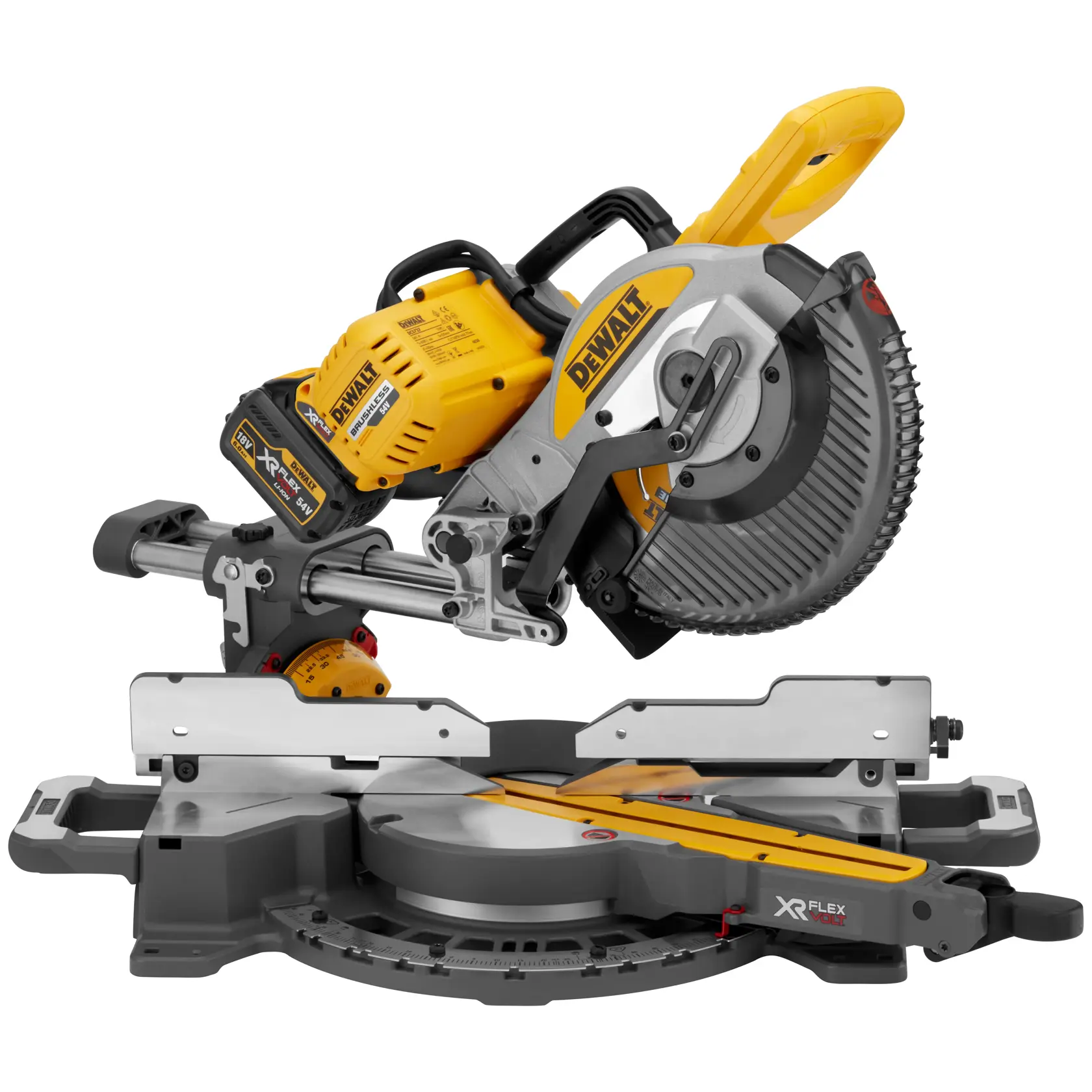 Scie à onglets XR Flexvolt 54V 250 mm - 2 X 2Ah