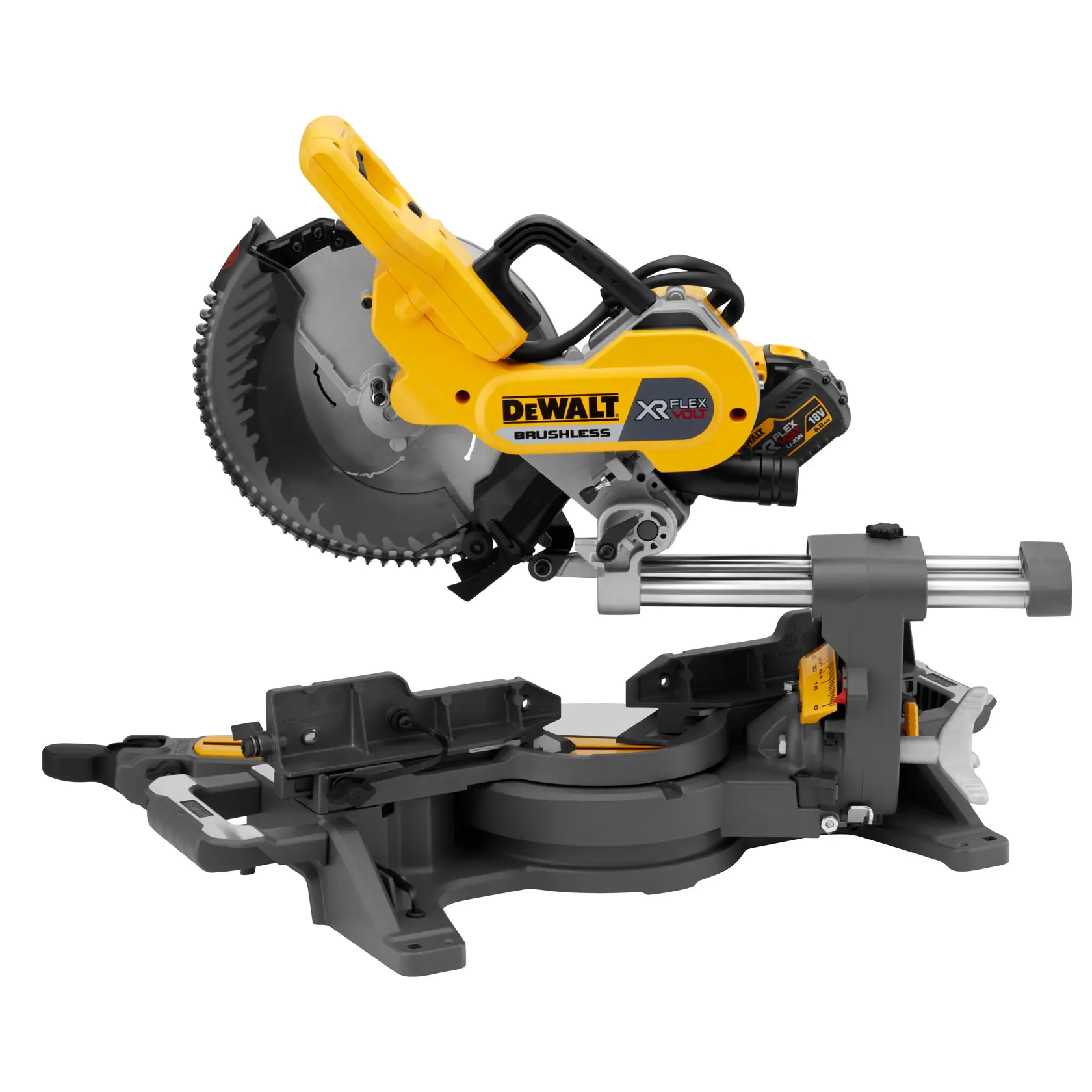 Scie à onglets XR Flexvolt 54V 250 mm - 2 X 2Ah
