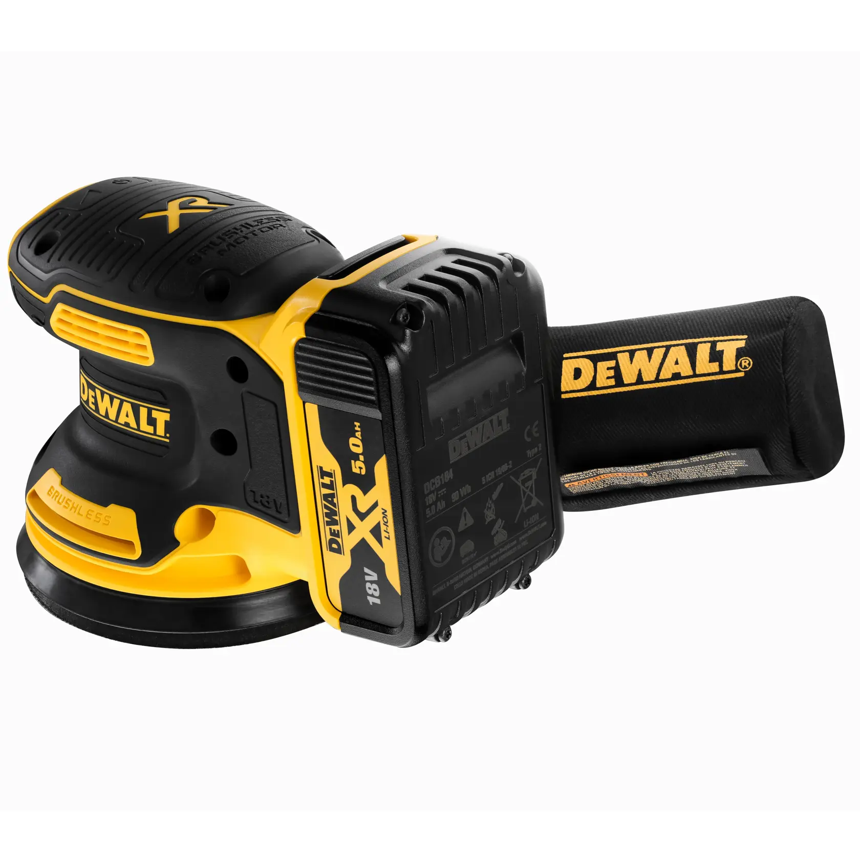Ponceuse excentrique XR 18V 125 mm 2x5 Ah Li-ion brushless