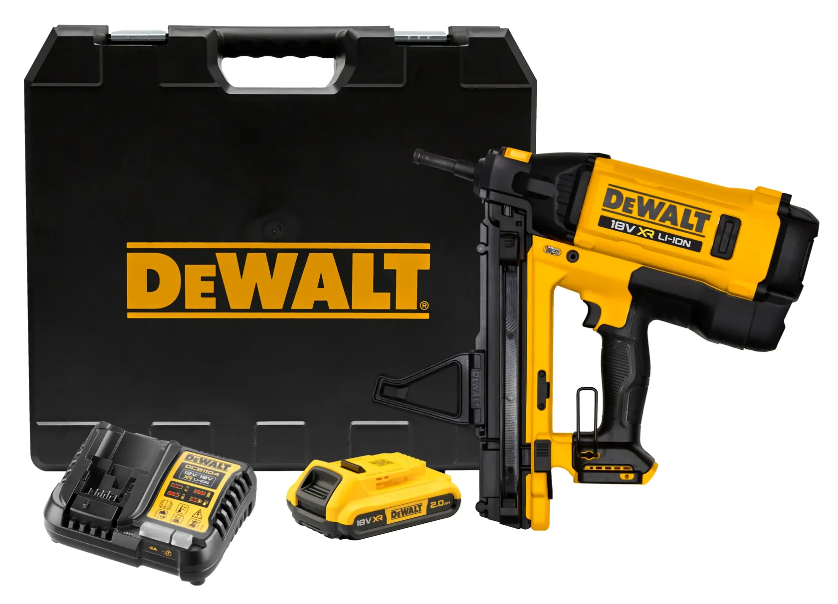 Cloueur DEWALT 18V XR Li-Ion, catégorie photographie. SKU : DGN845D1-QW, DGN845D1.