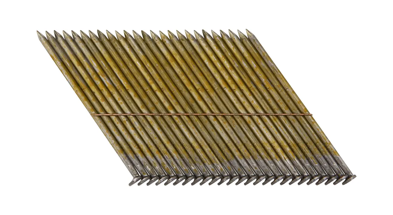 Pointes en bande métal 34° 2,8 x 90 mm