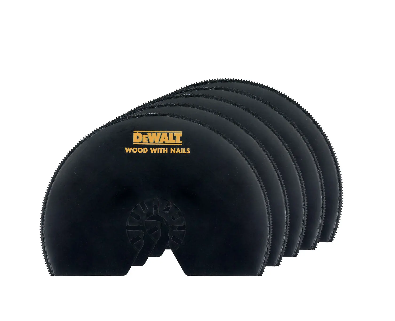 Set de lames noires DEWALT DT20728 pour couper le bois avec des clous.