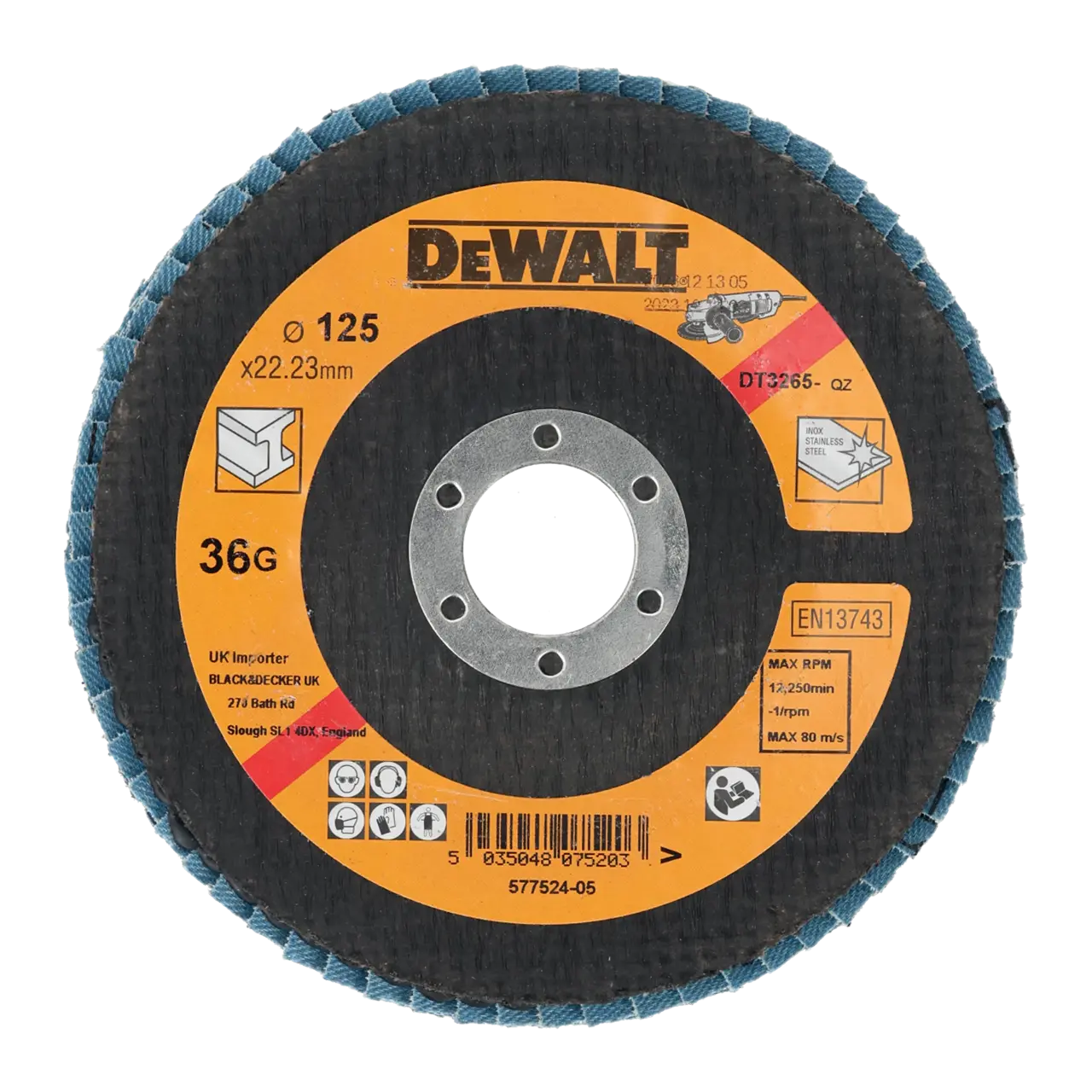 Disque à lamelles Type 29 - grain 36 Ø 125 mm