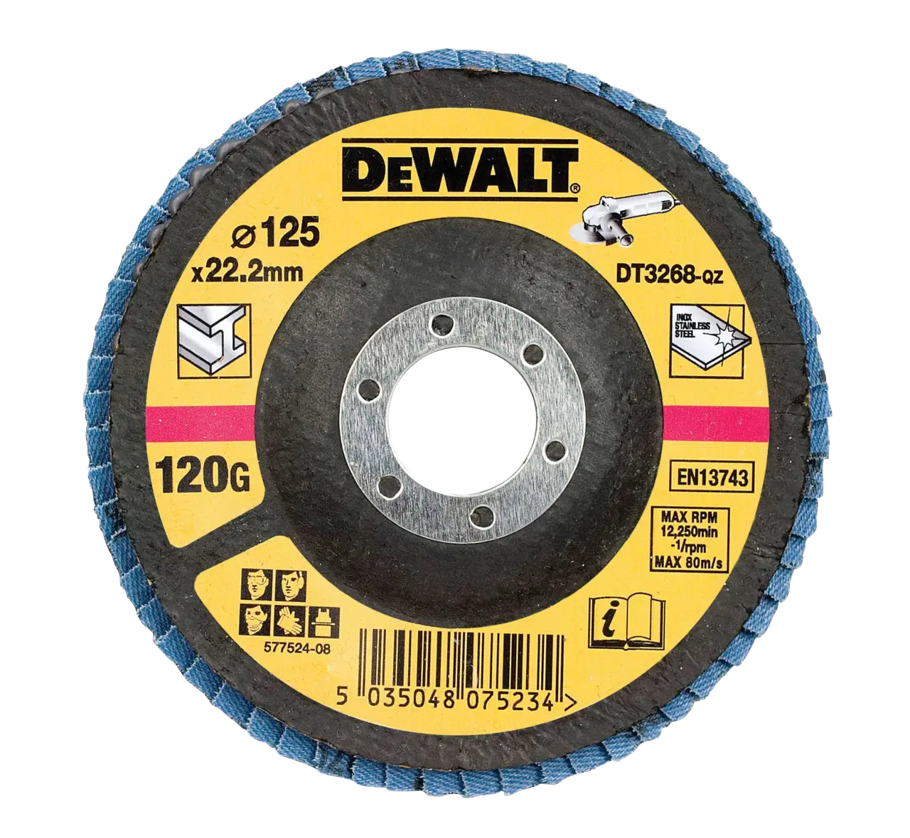 Disque à lamelles Type 29 - grain 120 Ø 125 mm
