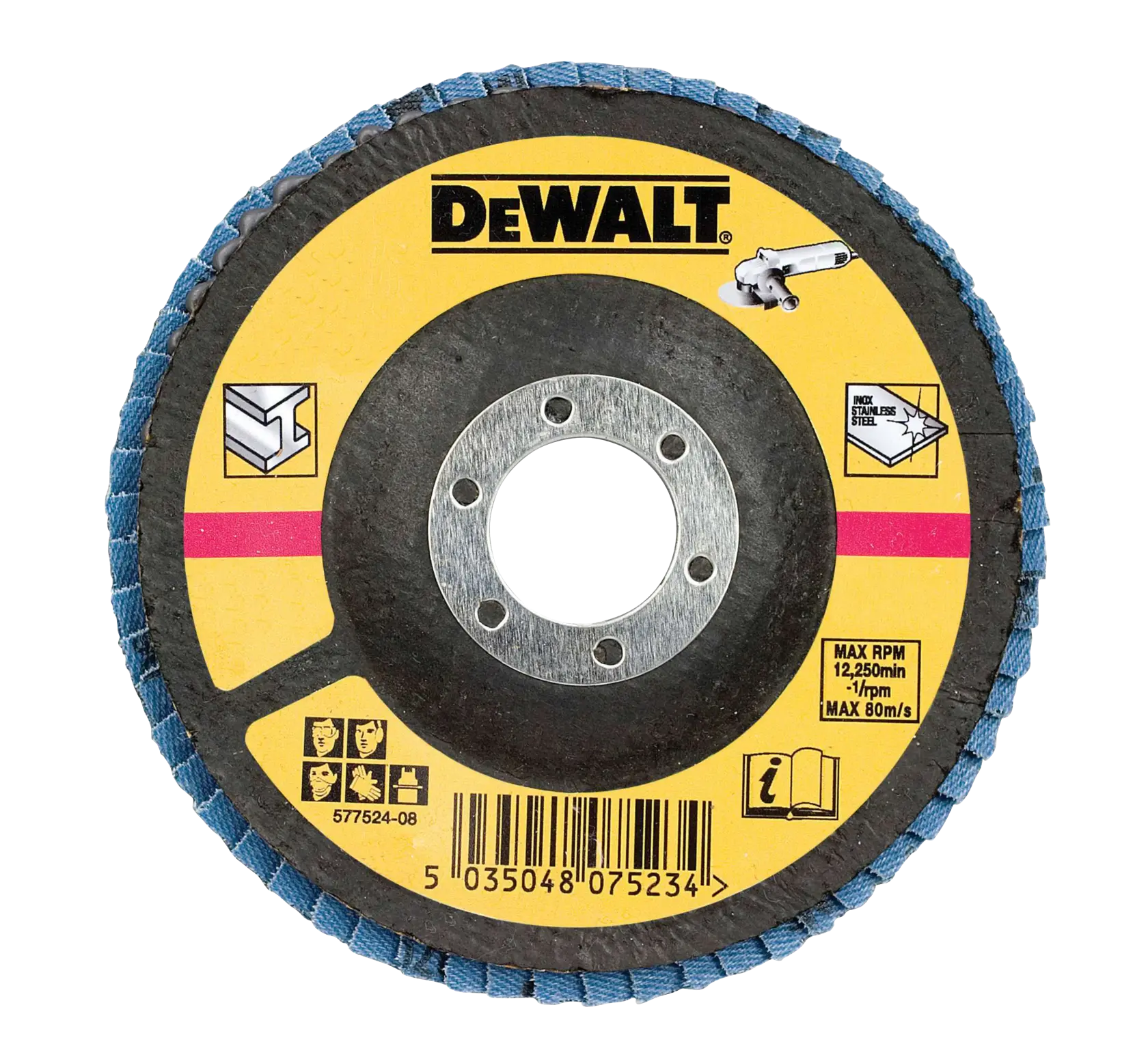 Graphique montrant la marque DEWALT XTREME Sub-Compact Series avec le slogan 'Compact et performance garantie' sur un fond jaune.