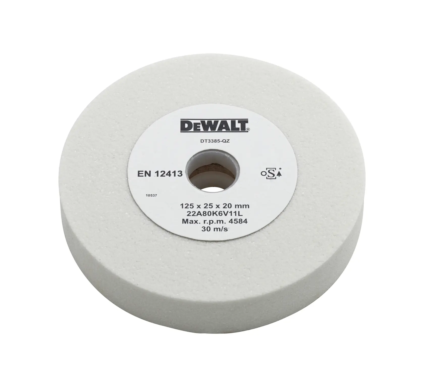 Meule pour tourets en oxyde d'aluminium blanc 125x25mm