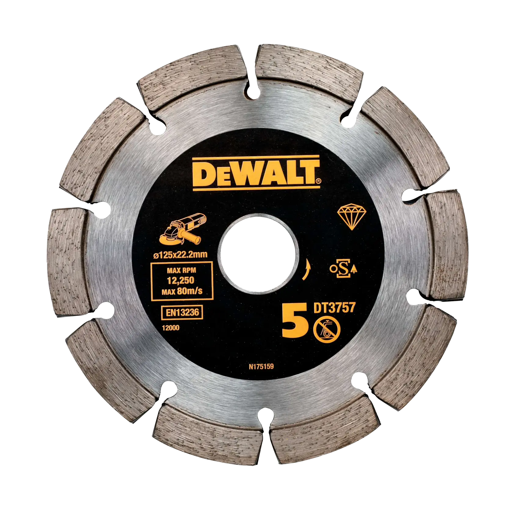 Disque Pour Dejointoyage 125X22.2mm, Hauteur Segment 10mm
