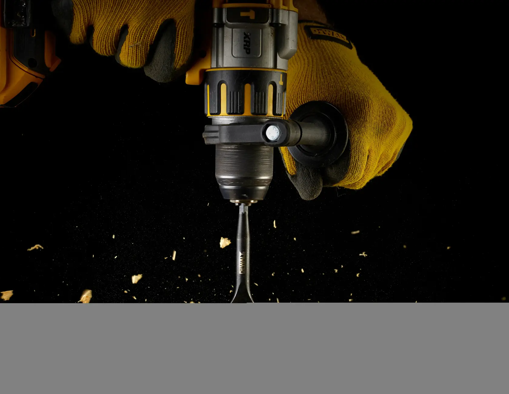 Graphic showing DEWALT XTREME Sub-Compact Series branding with the slogan 'Compact and Performance Packed' on a yellow background.