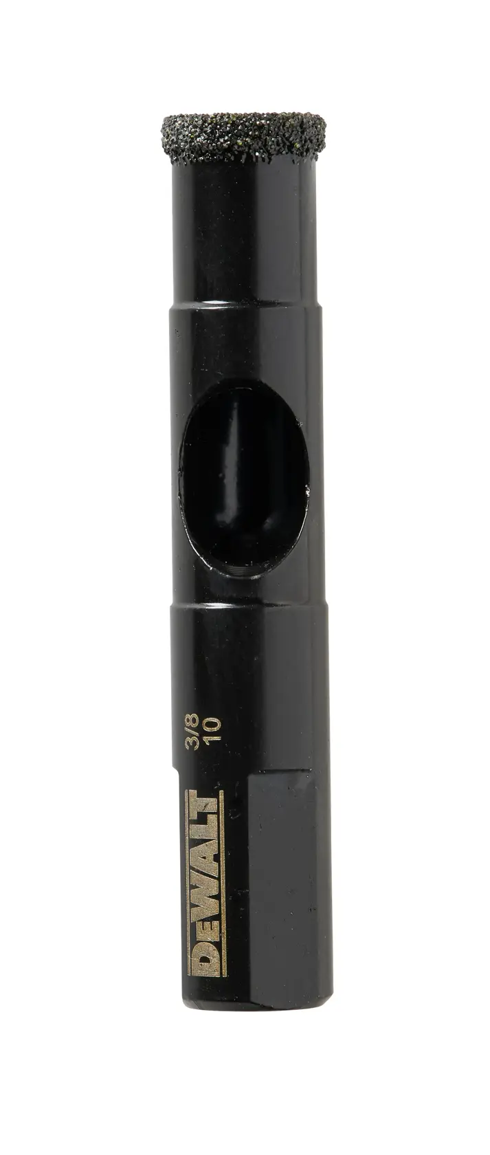 Foret diamanté DEWALT DT6041, cylindrique et noir, pour perçage précis dans matériaux durs.