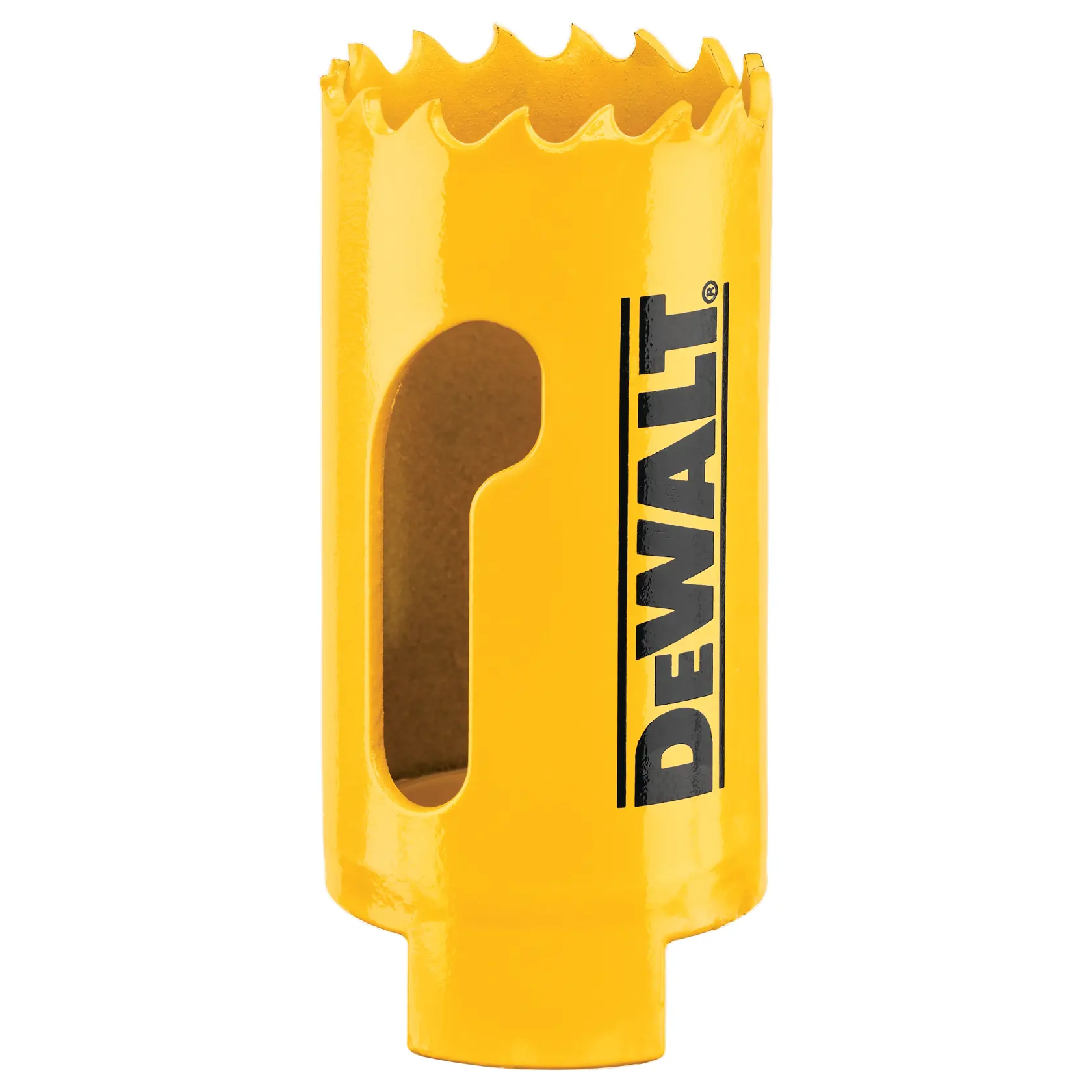 Scie cloche DEWALT jaune pour la photographie. Réfs : DT90306, DT90306-QZ.